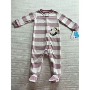 CARTER 9M WINTER Penguin FLEECE FOOTED SLEEPER
